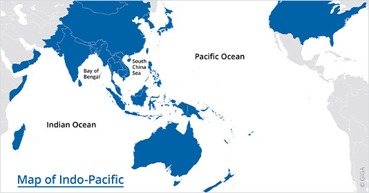 Map of the Indo-Pacific region